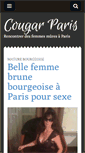 Mobile Screenshot of cougar-paris.net